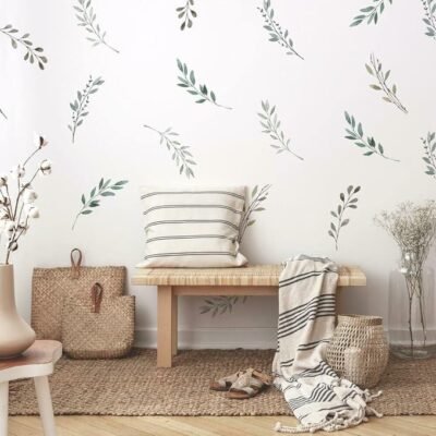 Rustic Country Leaves Peel and Stick Wall Decals