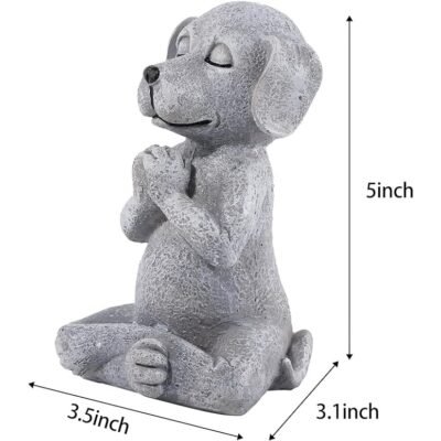 Meditating Buddha Dog Statue, 5