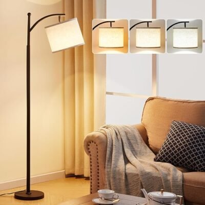 Floor Lamp for Living Room with 3 Color Temperatures LED Bulb